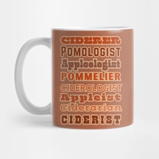 Cider Lingo, Real and Imagined. Cider Fun For All! Mug